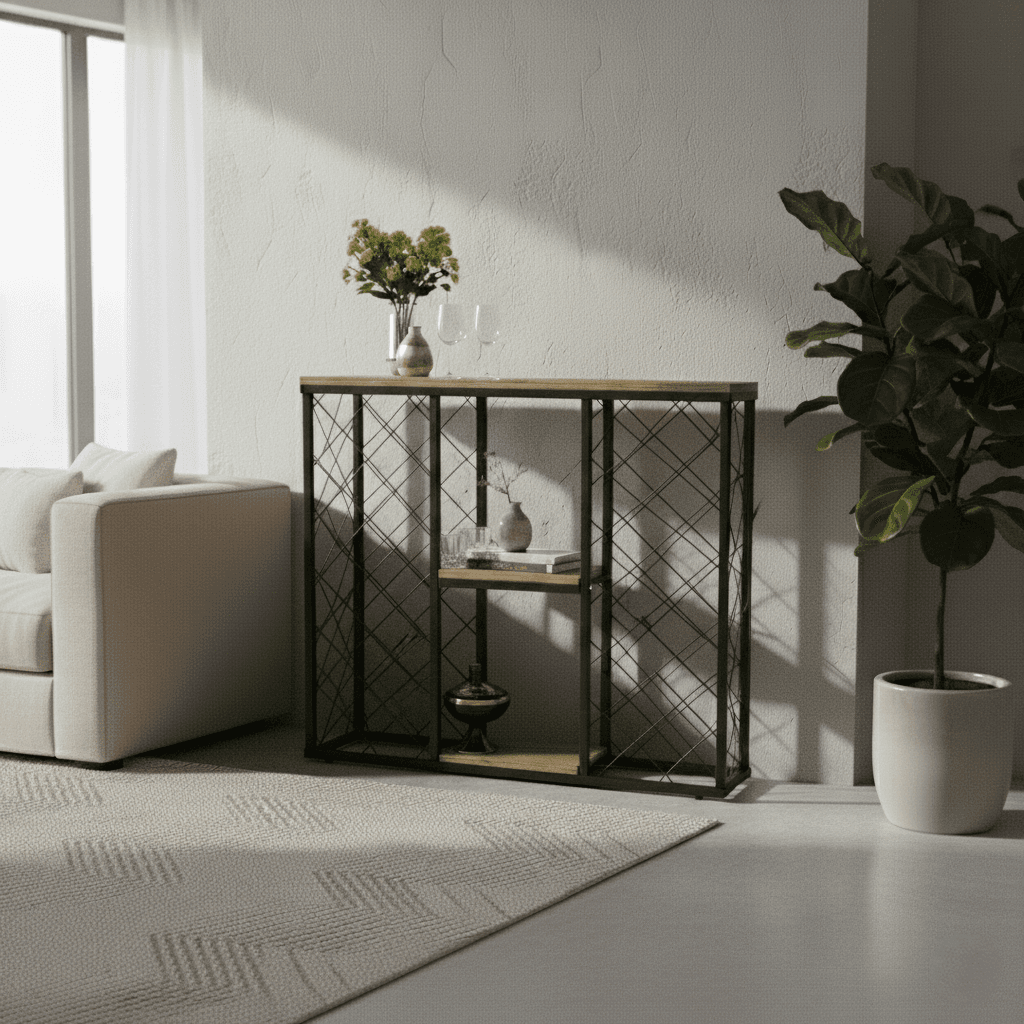 Vovikon Metal Şaraplık Büyük Boy Şarap Viski Standı Vovikon Metal Şaraplık Büyük Boy Şarap Viski Standı - Görsel 3