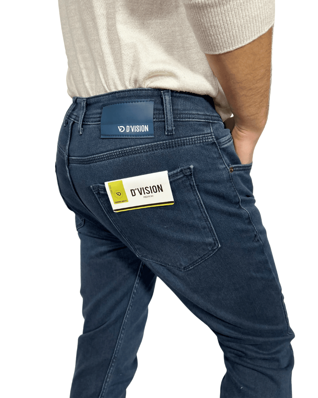 D'Vision Mavi Armürlü Örme Slim Fit Erkek Jean S-2220 D'Vision Mavi Armürlü Örme Slim Fit Erkek Jean S-2220 - Görsel 5