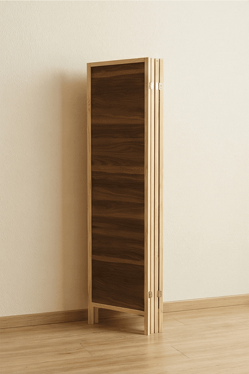 Ahşap 5 Kanat MDF Katlanır Oda Ayırıcı Paravan Seperatör Ahşap 5 Kanat MDF Katlanır Oda Ayırıcı Paravan Seperatör - Görsel 3