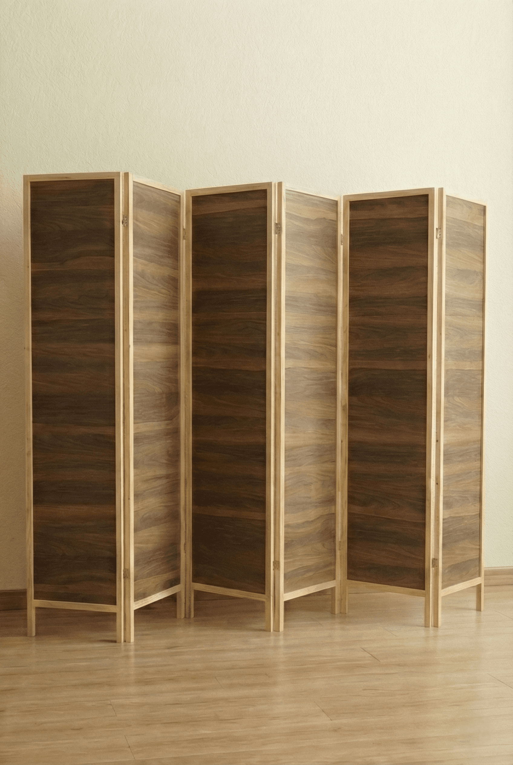 Ahşap 6 Kanat MDF Katlanır Oda Ayırıcı Paravan Seperatör Ahşap 6 Kanat MDF Katlanır Oda Ayırıcı Paravan Seperatör - Görsel 2