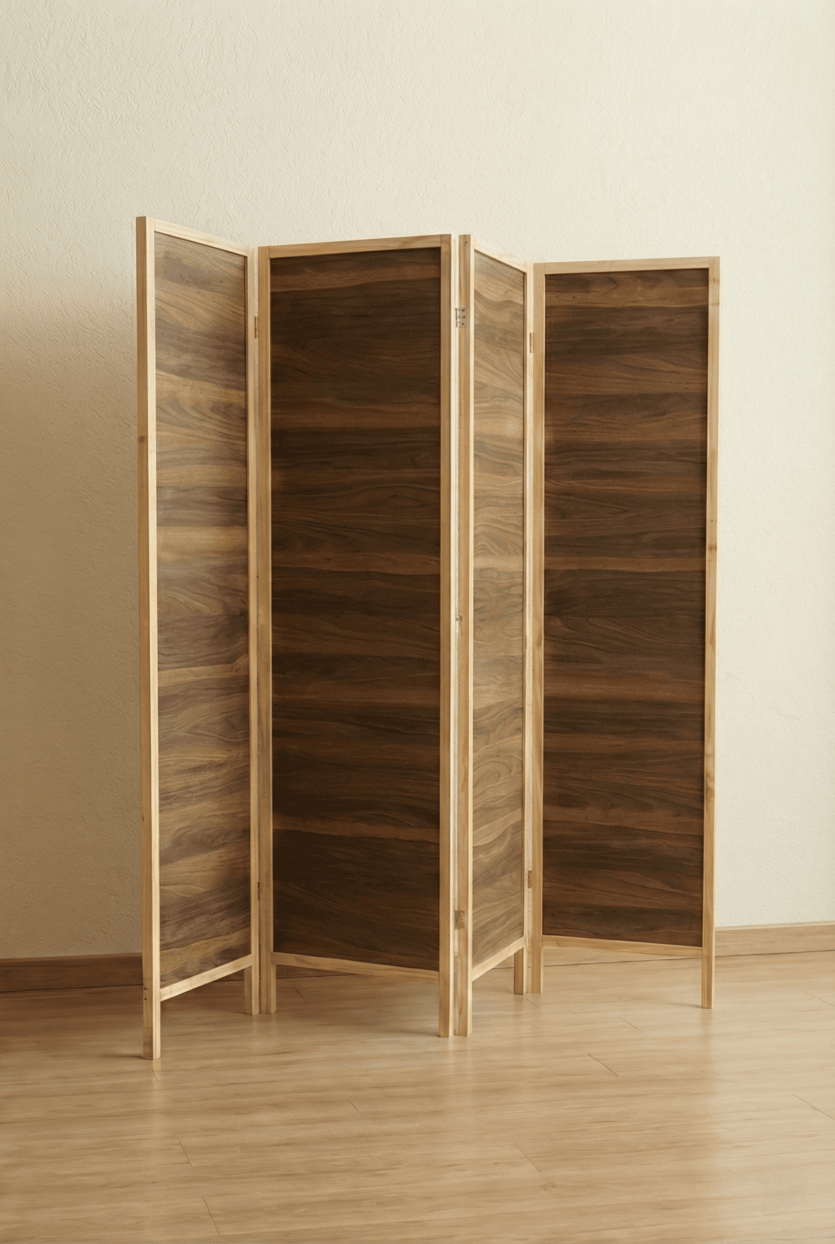 Ahşap 4 Kanat MDF Katlanır Oda Ayırıcı Paravan Seperatör Ahşap 4 Kanat MDF Katlanır Oda Ayırıcı Paravan Seperatör - Görsel 2