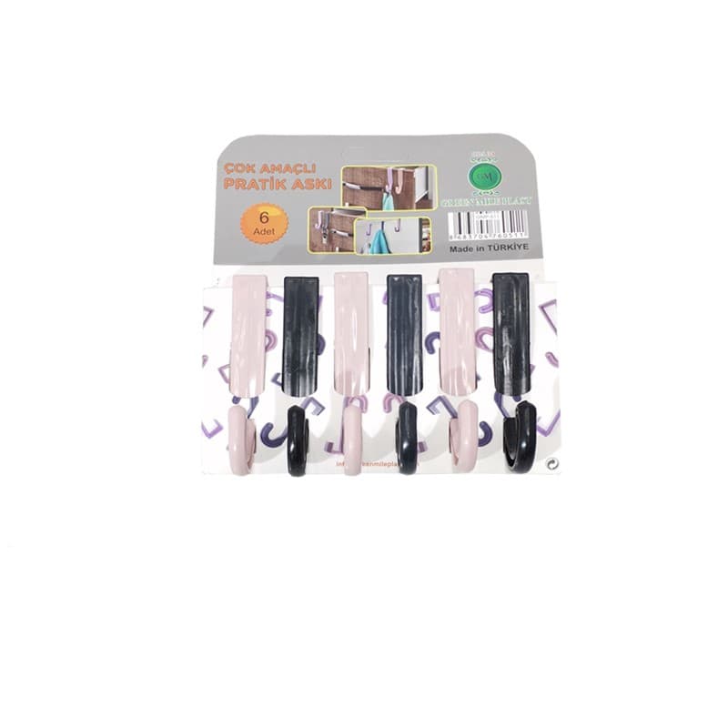6lı Çok Amaçlı Pratik Askılık Seti 6lı Çok Amaçlı Pratik Askılık Seti - Görsel 1