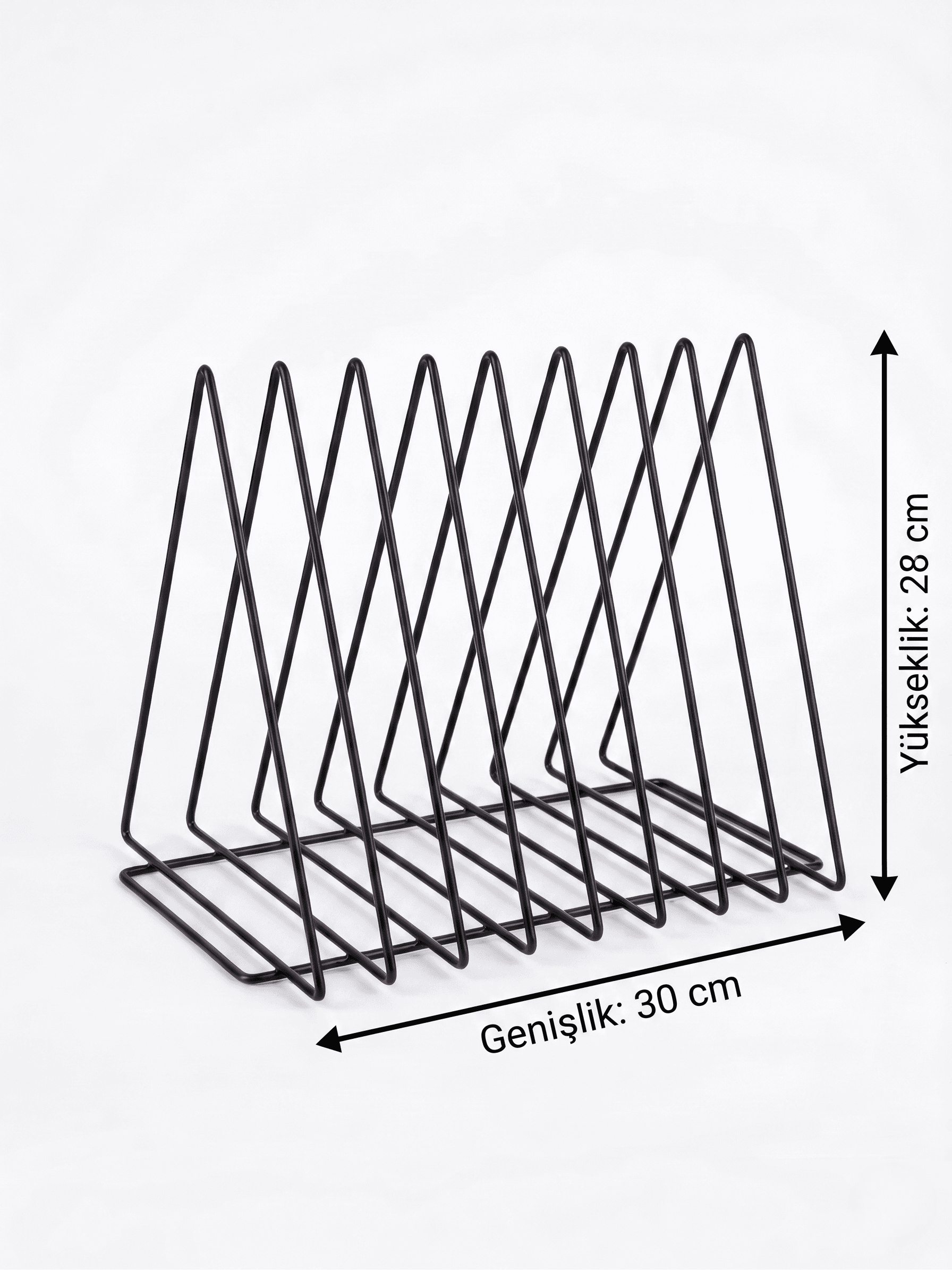 Metal Üçgen 8 Bölmeli Dergilik Kitaplık Çok Amaçlı Düzenleyici Metal Üçgen 8 Bölmeli Dergilik Kitaplık Çok Amaçlı Düzenleyici - Görsel 5