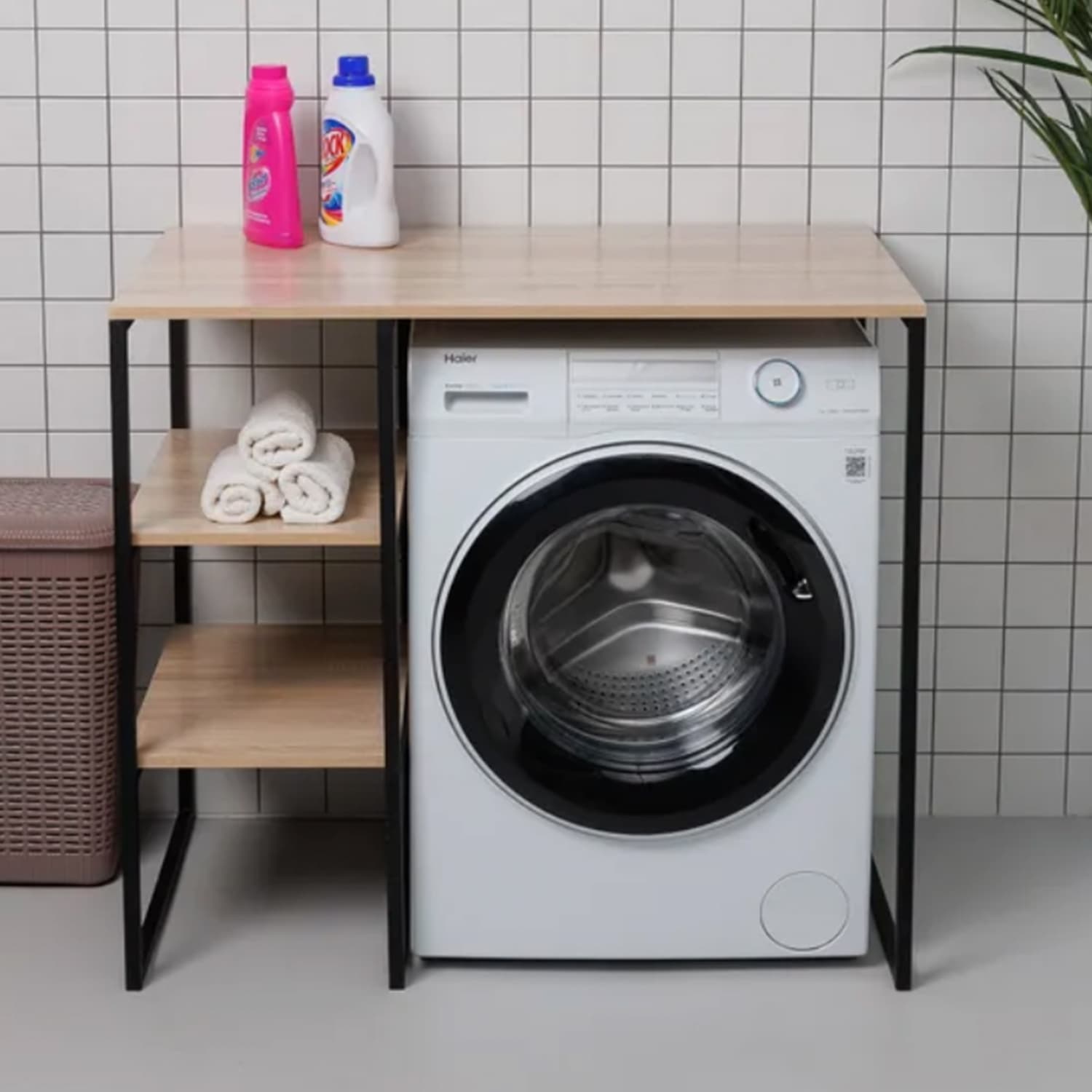 Banyo Rafı Çamaşır Makine Üstü Raflı Çok Amaçlı Dolap 3032 Banyo Rafı Çamaşır Makine Üstü Raflı Çok Amaçlı Dolap 3032 - Görsel 2