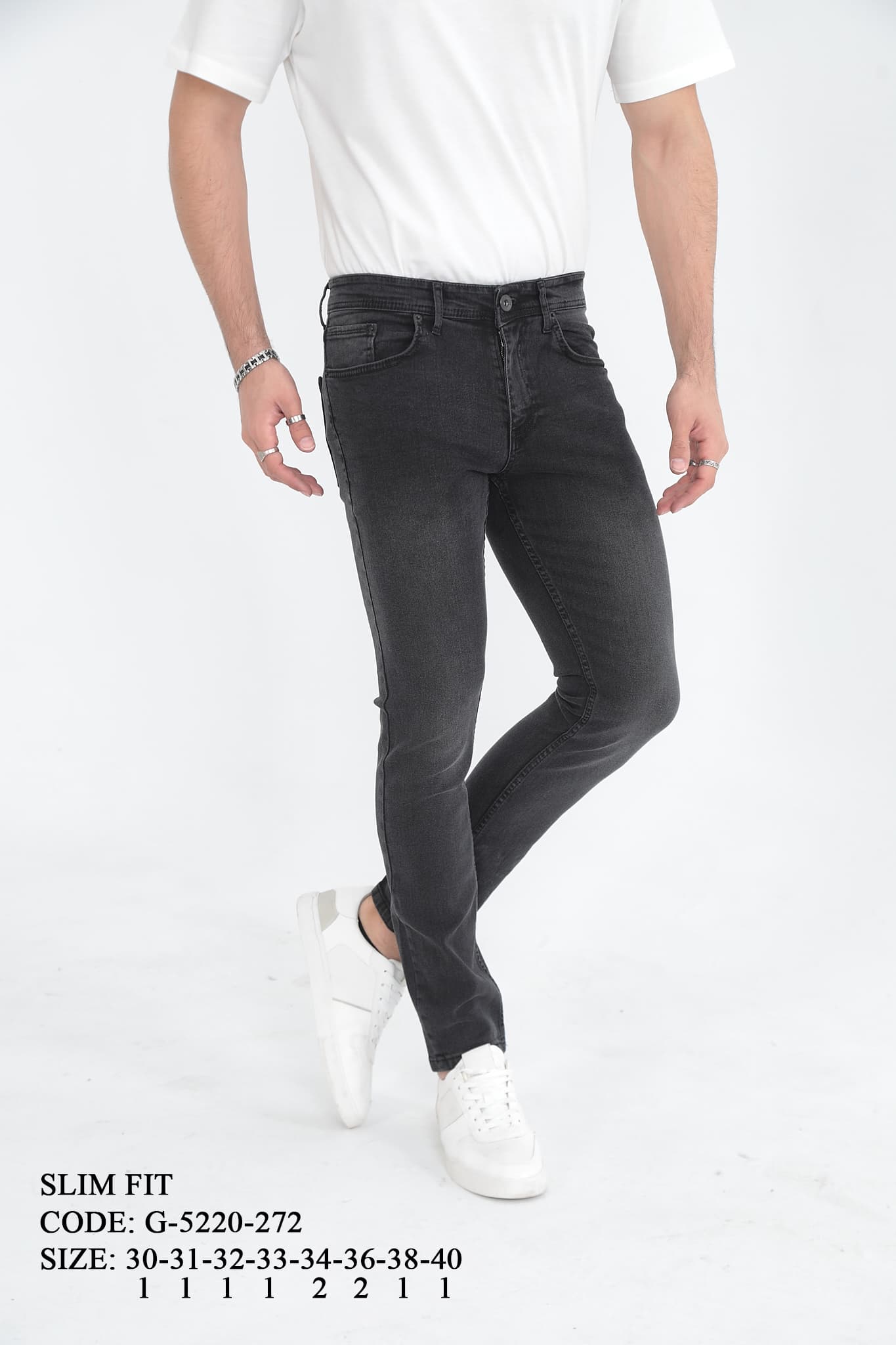 DVision Erkek Jean Siyah Taşlamalı G5220-272 DVision Erkek Jean Siyah Taşlamalı G5220-272 - Görsel 2