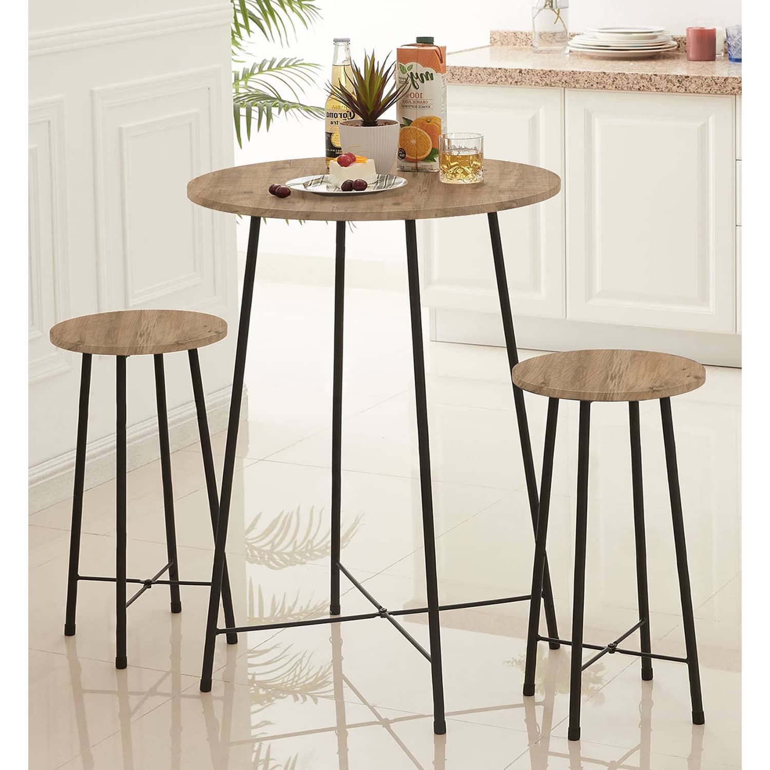 Bar Mutfak Masa Sandalye Seti 2 Kişilik 5500 Bar Mutfak Masa Sandalye Seti 2 Kişilik 5500 - Görsel 1