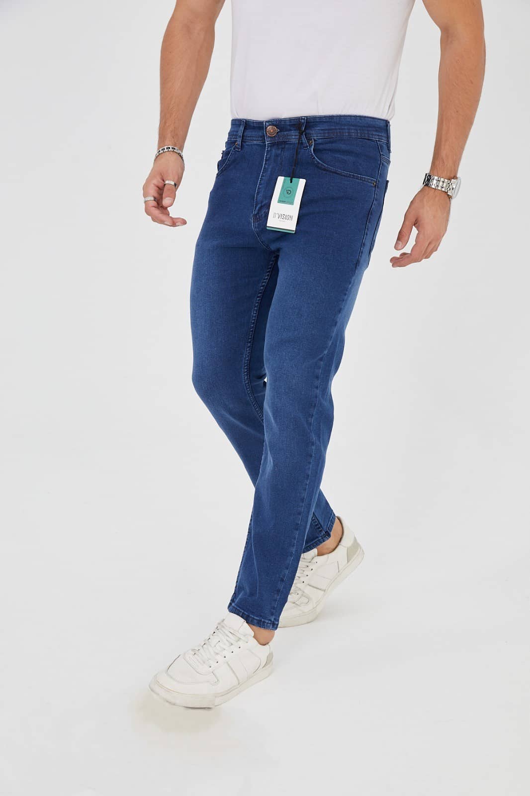 D'Vision Orta Mavi Regular Erkek Jean G-5129