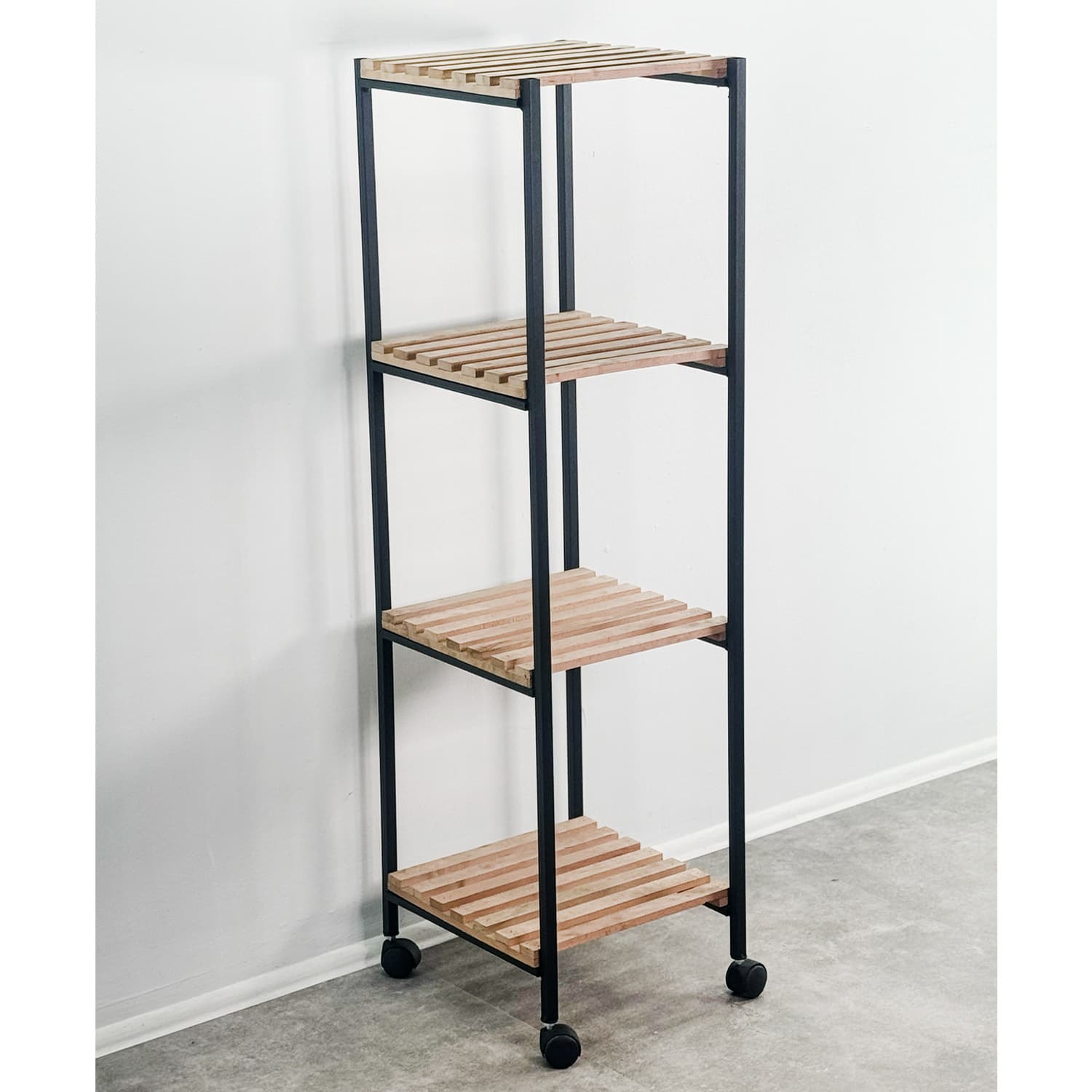 Tekerlekli Çok Amaçlı Raflı Mutfak Dolabı 1250 Tekerlekli Çok Amaçlı Raflı Mutfak Dolabı 1250 - Görsel 1