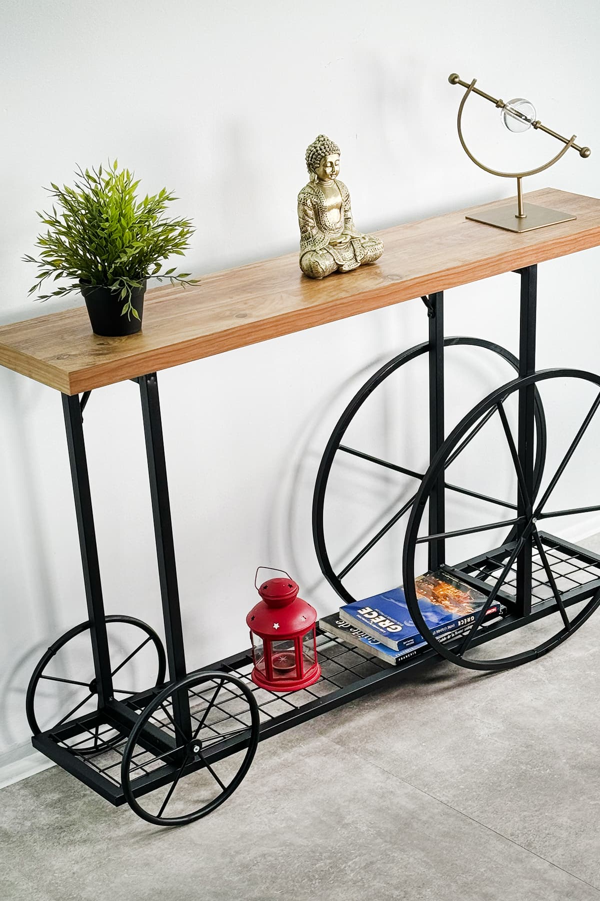 Tekerlekli Dresuar Dekoratif Vitrin Konsol Raf 5039 Tekerlekli Dresuar Dekoratif Vitrin Konsol Raf 5039 - Görsel 2