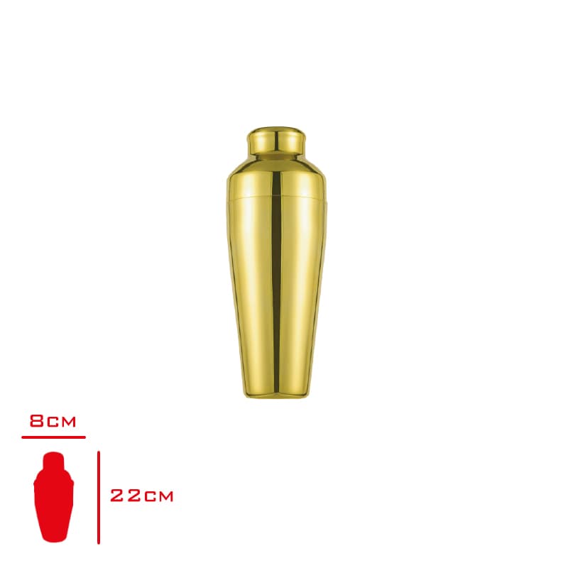 Evmoni Gold Fransız Model Shaker 600 ml Evmoni Gold Fransız Model Shaker 600 ml - Görsel 1