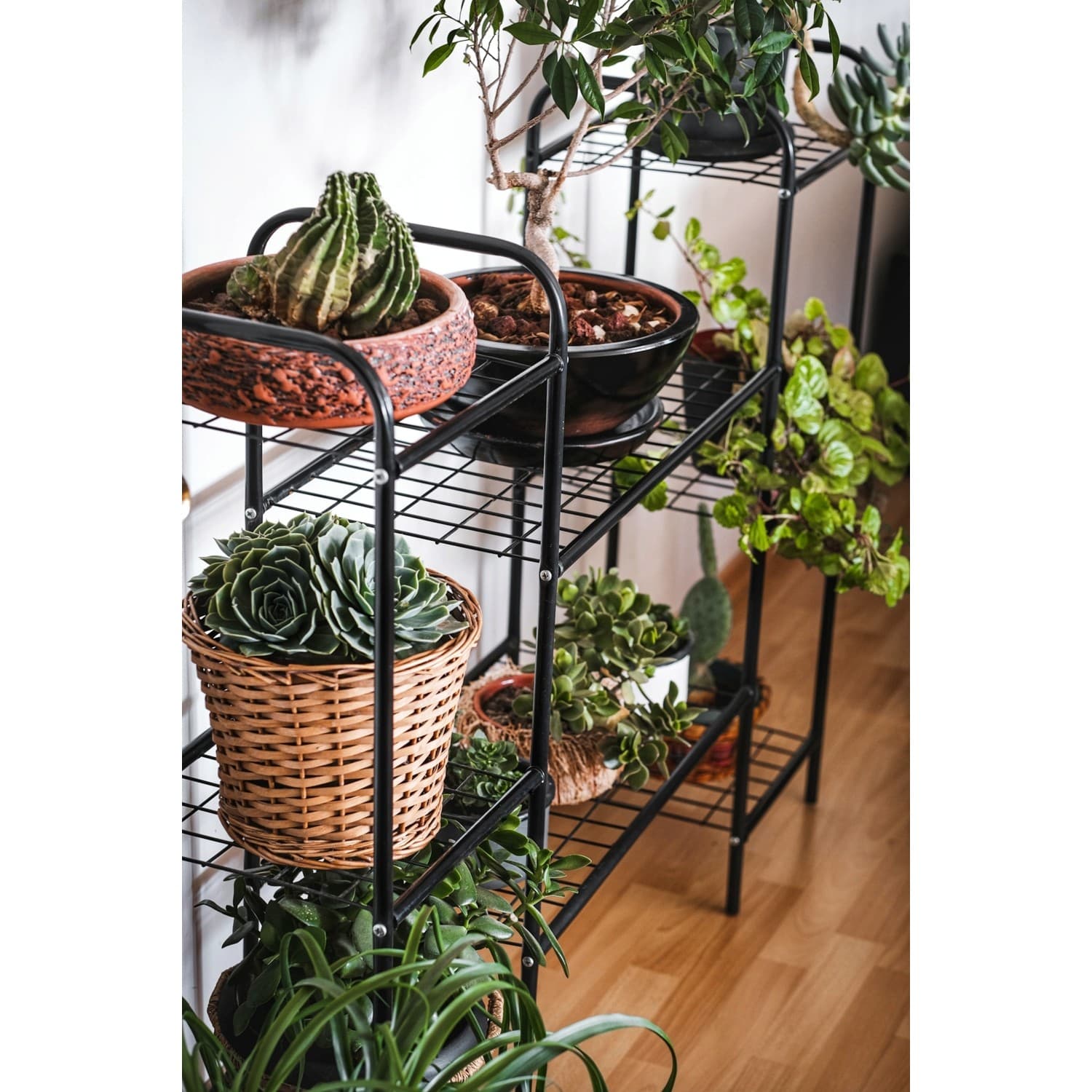 Ayaklı 8 Raflı Metal Saksılık 7002 Ayaklı 8 Raflı Metal Saksılık 7002 - Görsel 2