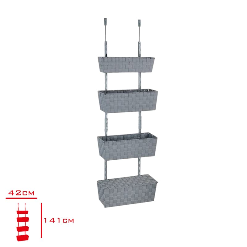 Wenko Kapı Arkası Organizer 4 Katlı 42x16x141 cm Wenko Kapı Arkası Organizer 4 Katlı 42x16x141 cm - Görsel 1