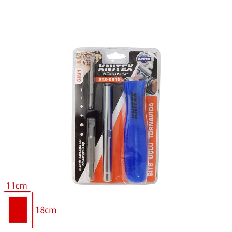 KNITEX TORNAVIDA SETI BITS 6 LI KTX-2810 KNITEX TORNAVIDA SETI BITS 6 LI KTX-2810 - Görsel 1