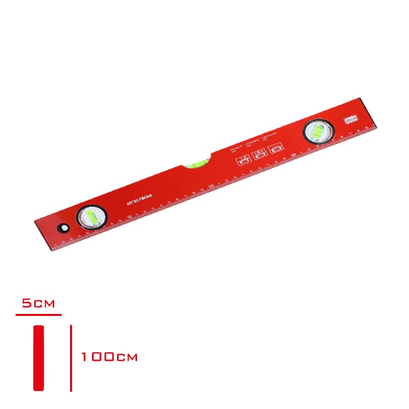 RODEX SU TERAZISI ALUMINYUM KIRMIZI 100 CM RHT0904150100 RODEX SU TERAZISI ALUMINYUM KIRMIZI 100 CM RHT0904150100 - Görsel 1