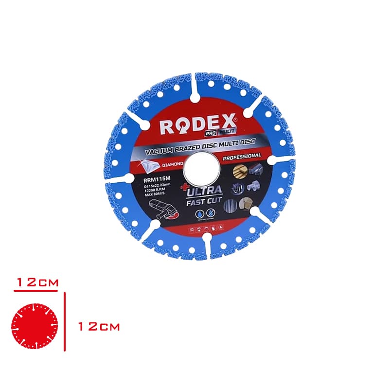 RODEX VAKUM LEHIMLI MULTI KESME DISKI RRM115M RODEX VAKUM LEHIMLI MULTI KESME DISKI RRM115M - Görsel 1