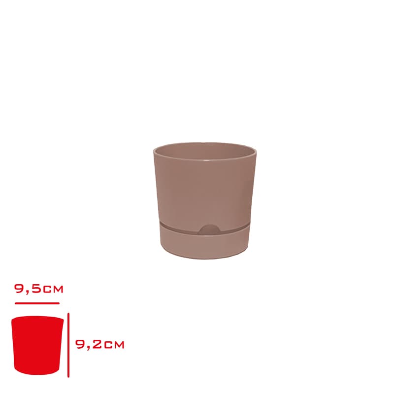 Poliwork Begonya Saksı 9 cm Krem Bej Poliwork Begonya Saksı 9 cm Krem Bej - Görsel 1
