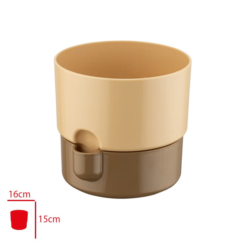 Poliwork Dora Dakota Saksı 16 cm Sarı Poliwork Dora Dakota Saksı 16 cm Sarı - Görsel 1