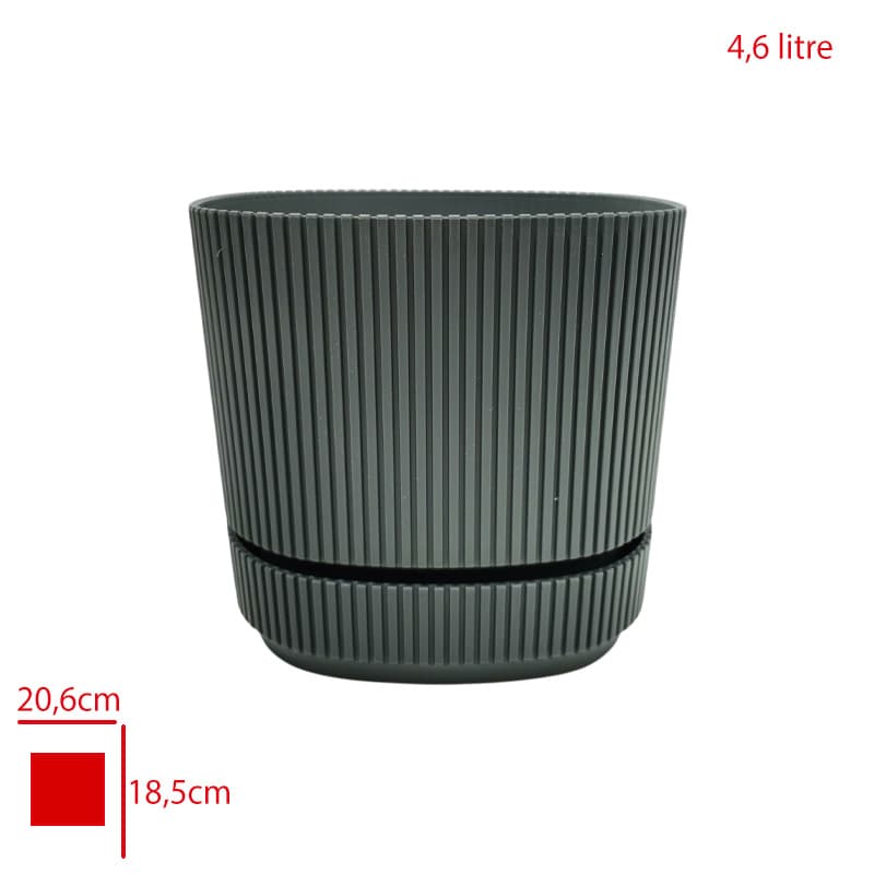Karasu Pera Kare Saksı 4 No 4,6 Lt Karasu Pera Kare Saksı 4 No 4,6 Lt - Görsel 1
