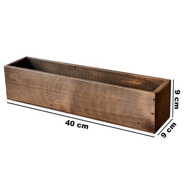 Ahşap Vazo Saksı Sukulent Bitki Saksısı 2056