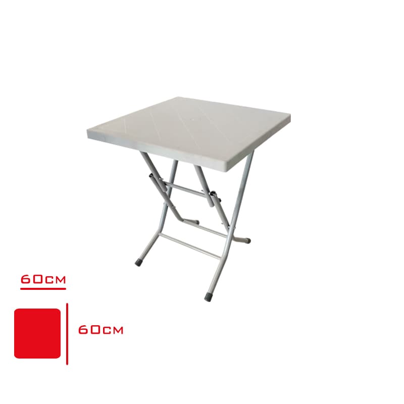 Eko Katlanır Masa 60x60 cm Lale Desenli Eko Katlanır Masa 60x60 cm Lale Desenli - Görsel 1