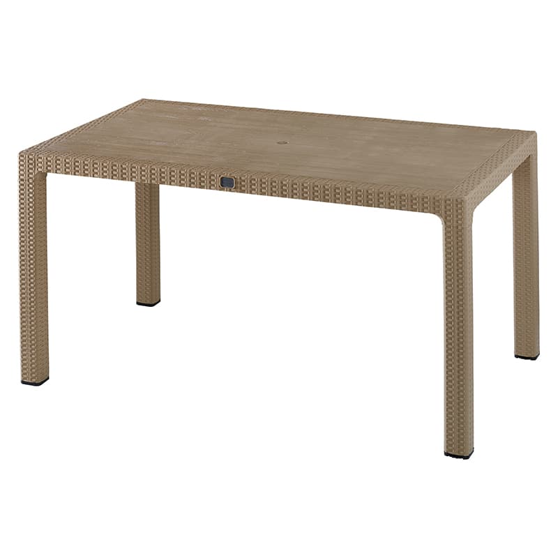 Begonya Rattan Masa 90x150 cm Camsız Cappuccino Begonya Rattan Masa 90x150 cm Camsız Cappuccino - Görsel 1