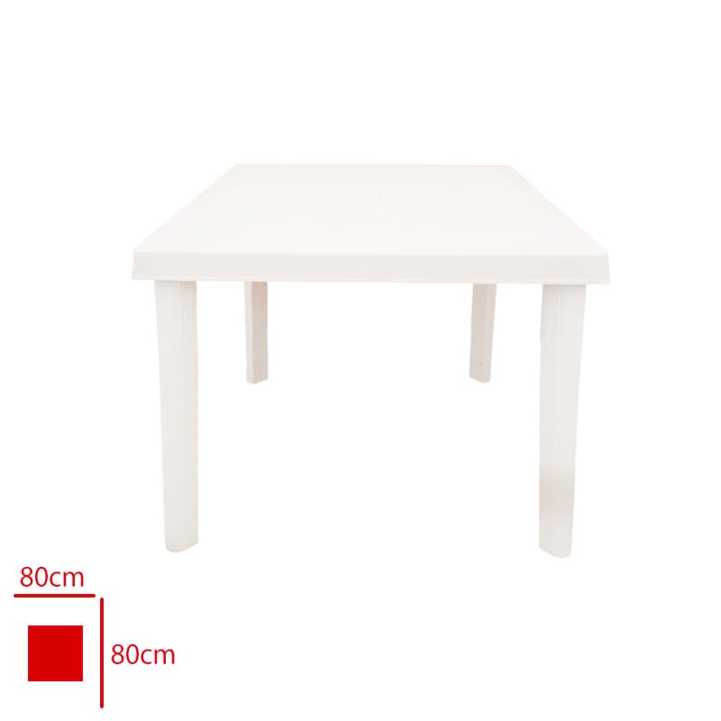 Diplomat Plastik Kare Masa 80x80 cm Beyaz Diplomat Plastik Kare Masa 80x80 cm Beyaz - Görsel 1