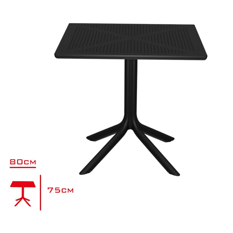 Trend Masa 80x80 cm Antrasit Trend Masa 80x80 cm Antrasit - Görsel 1