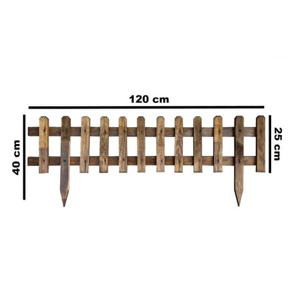 Bahçe Çiti 25 X 120 cm Ahşap Bahçe Çitleri 2039