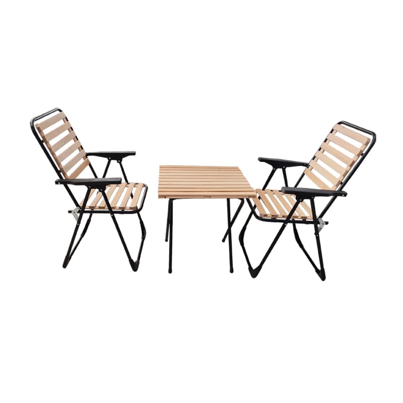 Ahşap Bistro Set 2 Sandalye ve 1 Masa Ahşap Bistro Set 2 Sandalye ve 1 Masa - Görsel 1