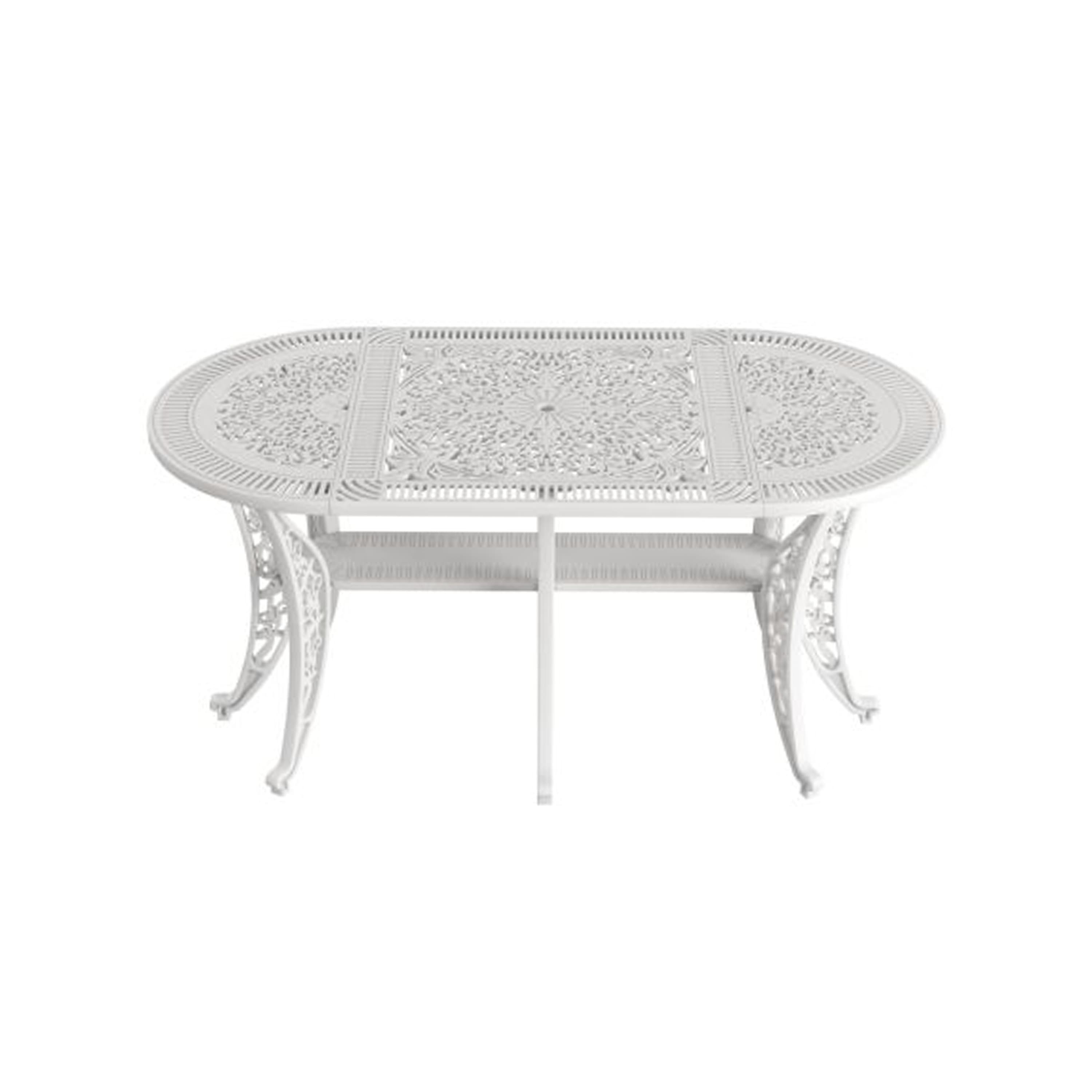 Beyaz Oval Masa 75x150 cm Beyaz Oval Masa 75x150 cm - Görsel 1