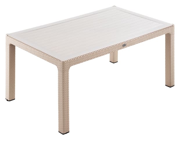 Cappuccino Rattan Camlı Masa 90x150 cm Cappuccino Rattan Camlı Masa 90x150 cm - Görsel 1