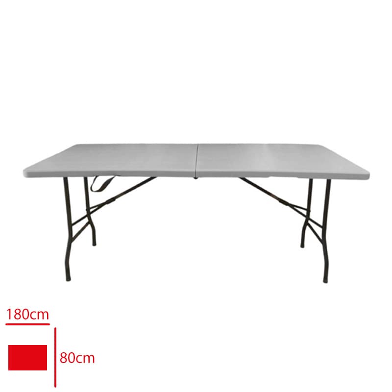 Plastik Tablalı Metal Ayaklı Banket Masası 80x180 cm Plastik Tablalı Metal Ayaklı Banket Masası 80x180 cm - Görsel 1