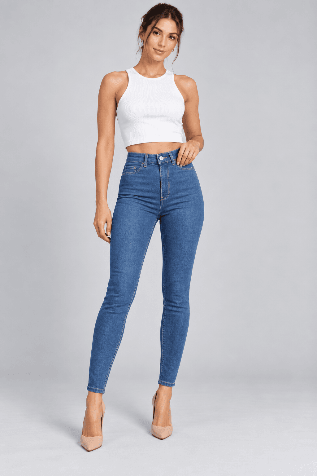 Mavi Comfort Ön Cepsiz Likralı Skinny Jean Mavi Comfort Ön Cepsiz Likralı Skinny Jean - Görsel 1