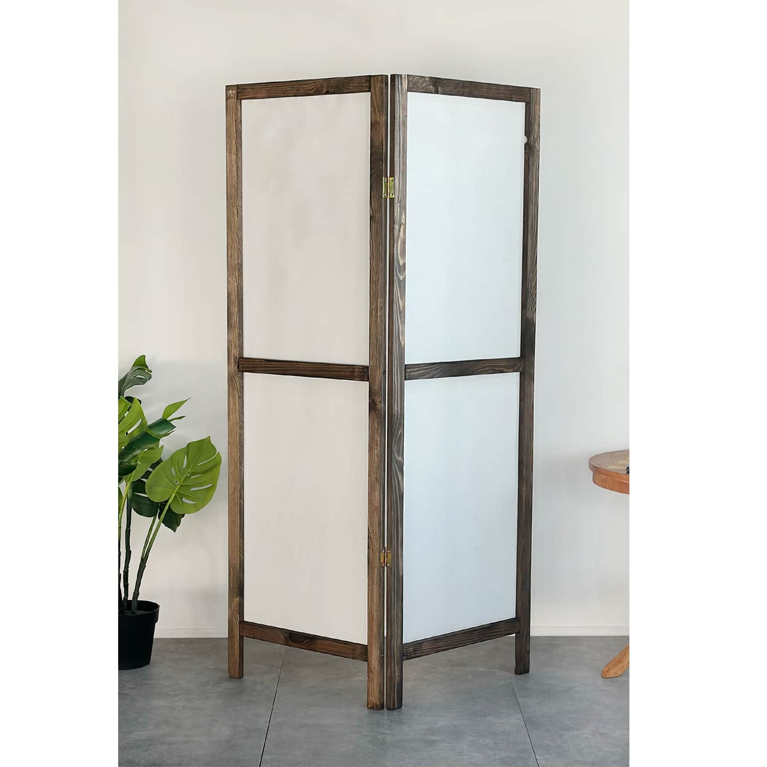 Ahşap 2 Kanat Paravan Panel Oda Ayırıcı Seperatör 5214