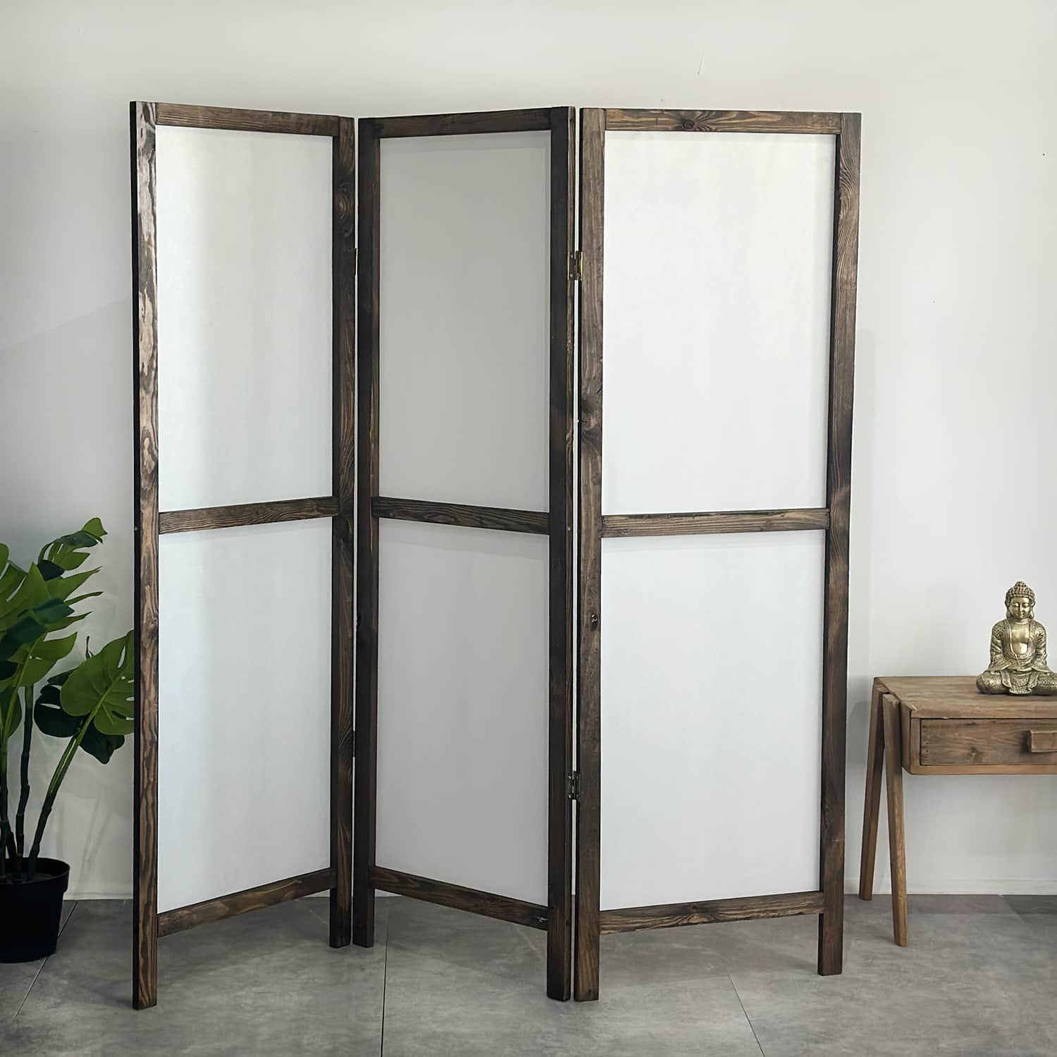 Ahşap 3 Kanat Paravan Panel Oda Ayırıcı Seperatör 6006