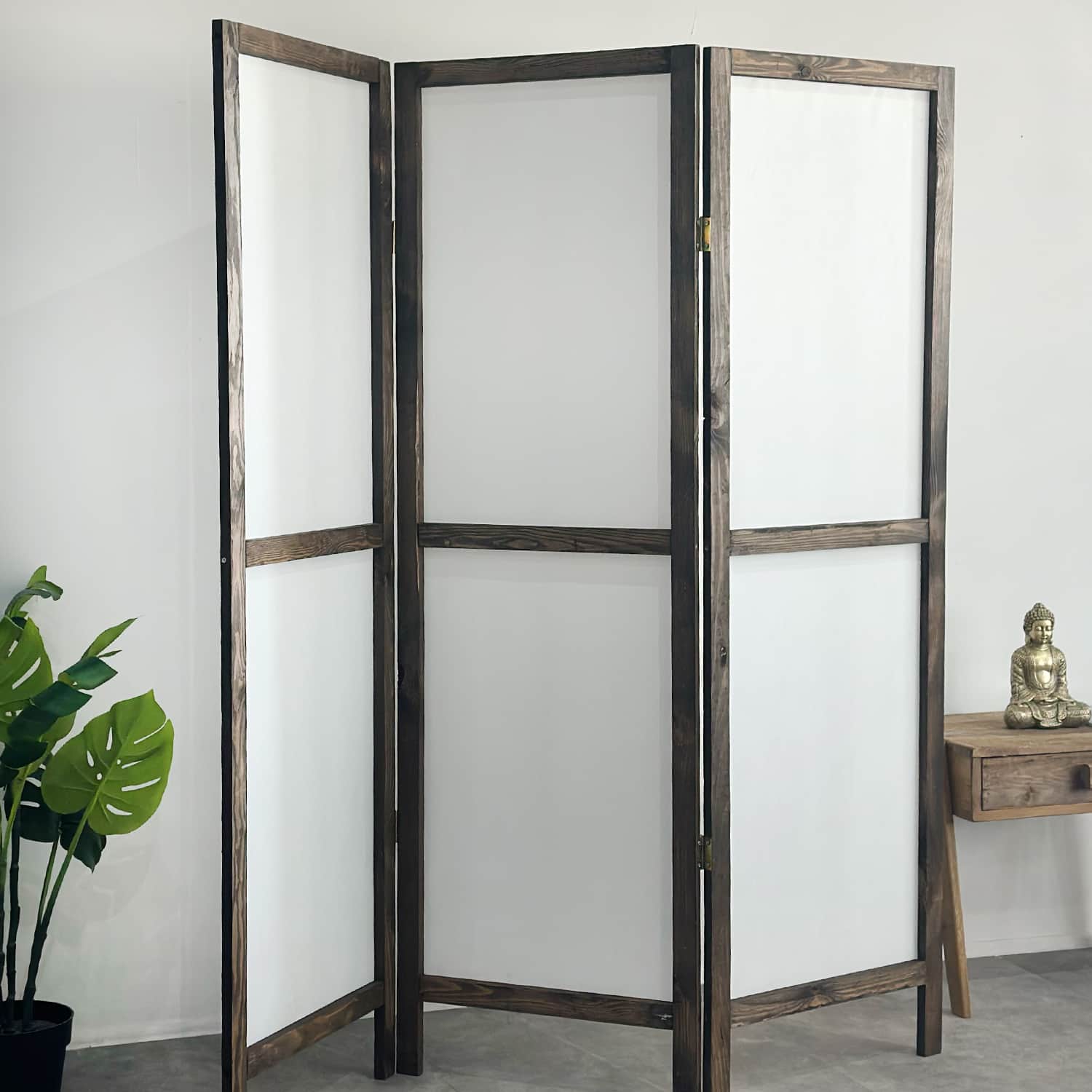 Ahşap 3 Kanat Paravan Panel Oda Ayırıcı Seperatör 6006