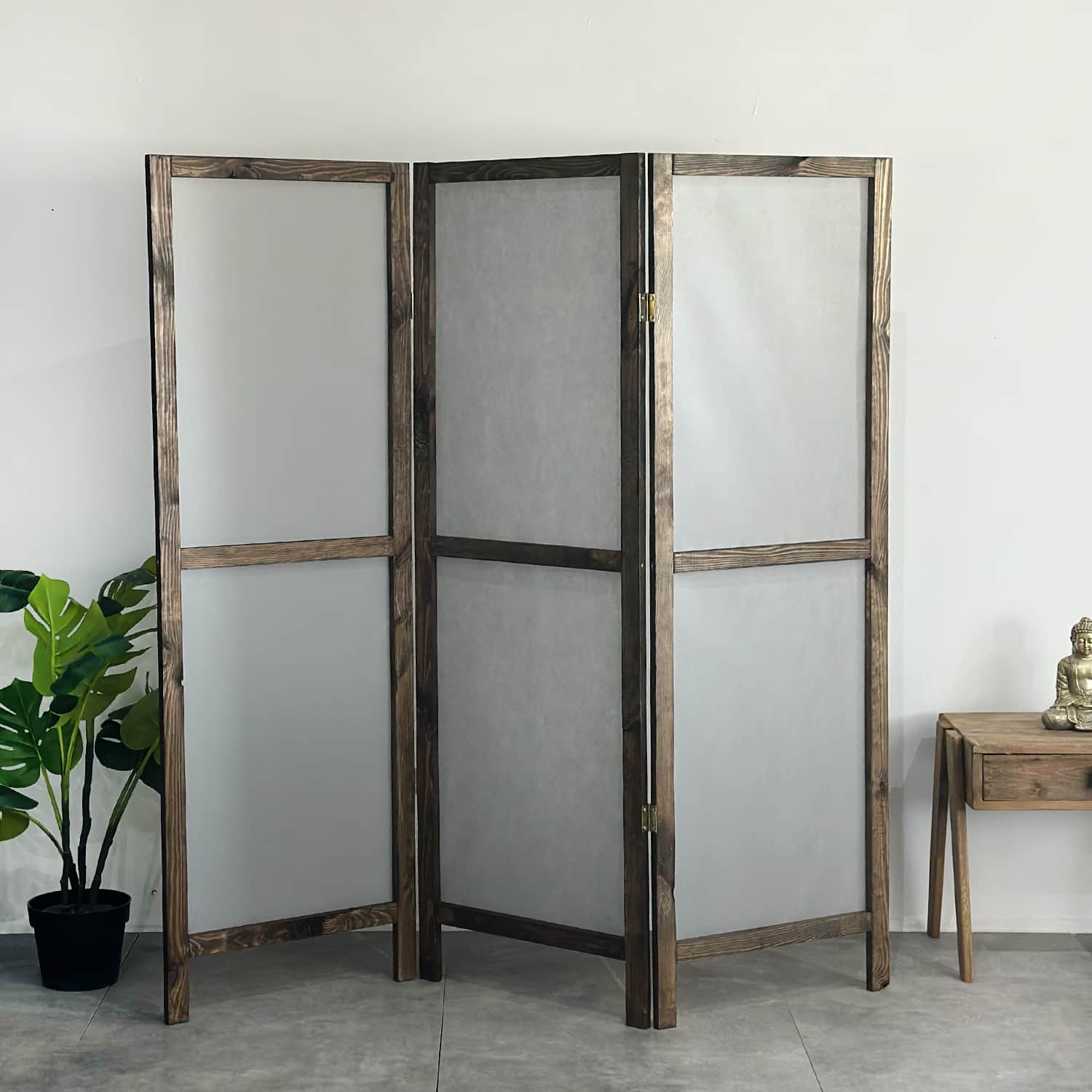 Ahşap 3 Kanat Paravan Panel Oda Ayırıcı Seperatör 5244