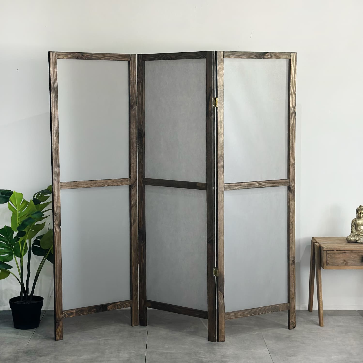 Ahşap 3 Kanat Paravan Panel Oda Ayırıcı Seperatör 5244 Ahşap 3 Kanat Paravan Panel Oda Ayırıcı Seperatör 5244