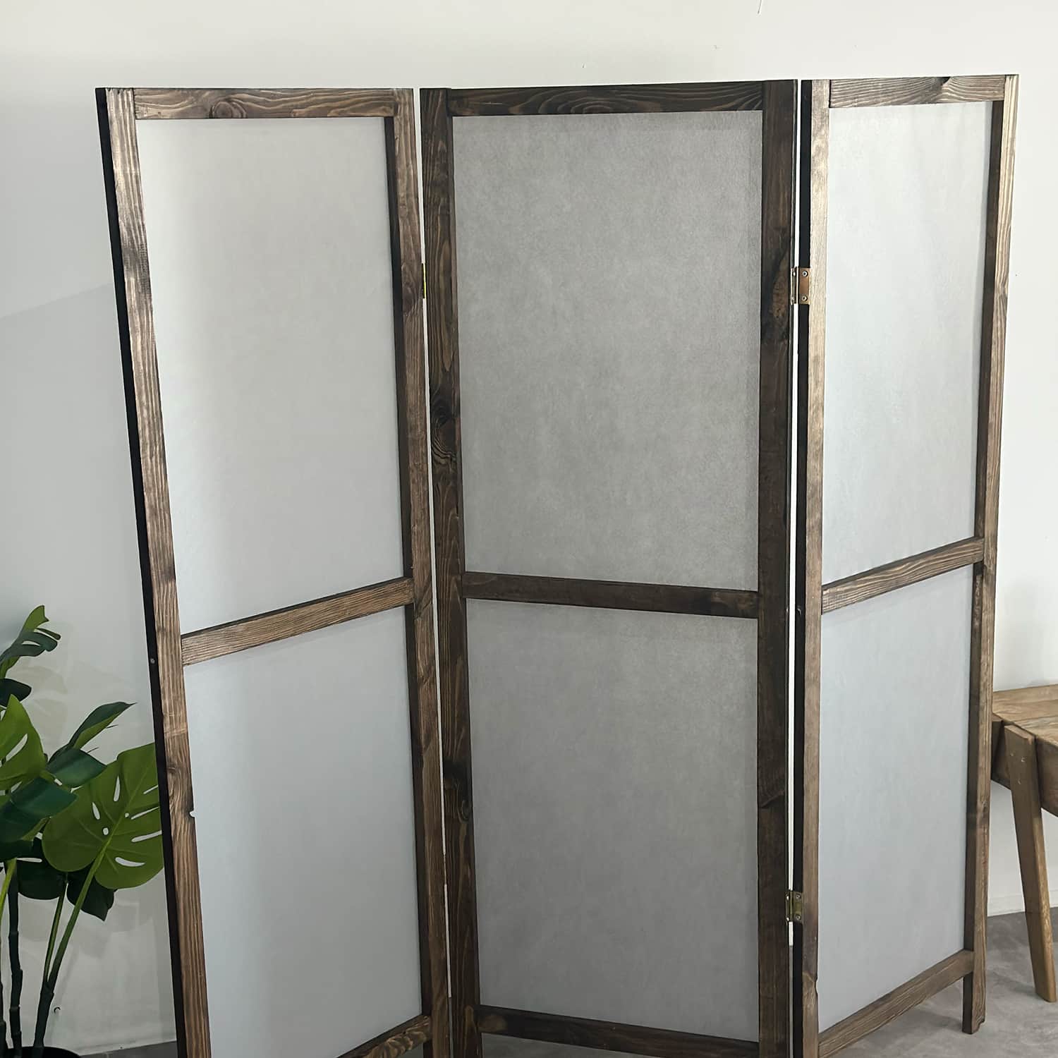 Ahşap 3 Kanat Paravan Panel Oda Ayırıcı Seperatör 5244