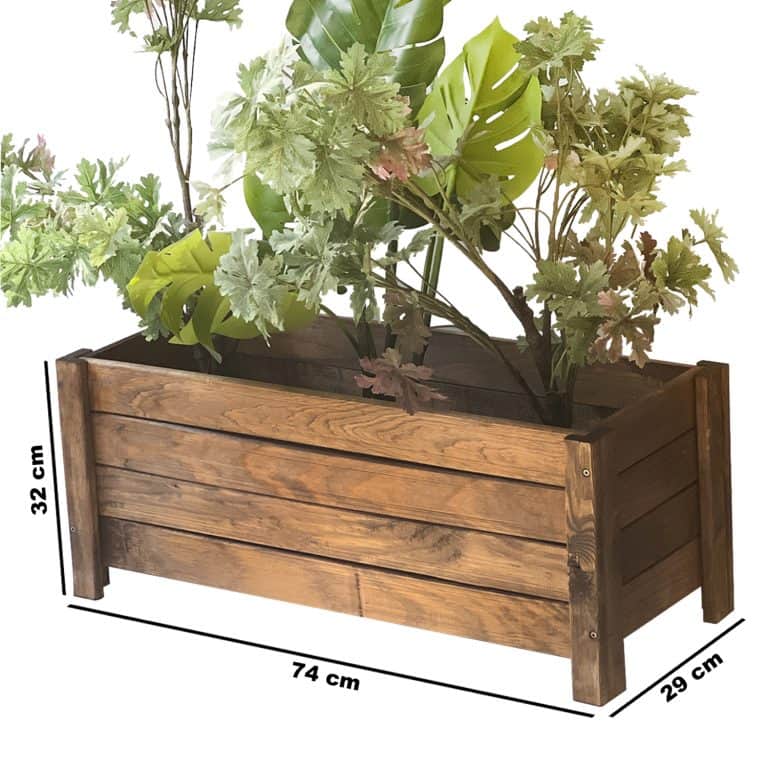 Ahşap Büyük Boy Saksı Standı Çiçeklik 2005