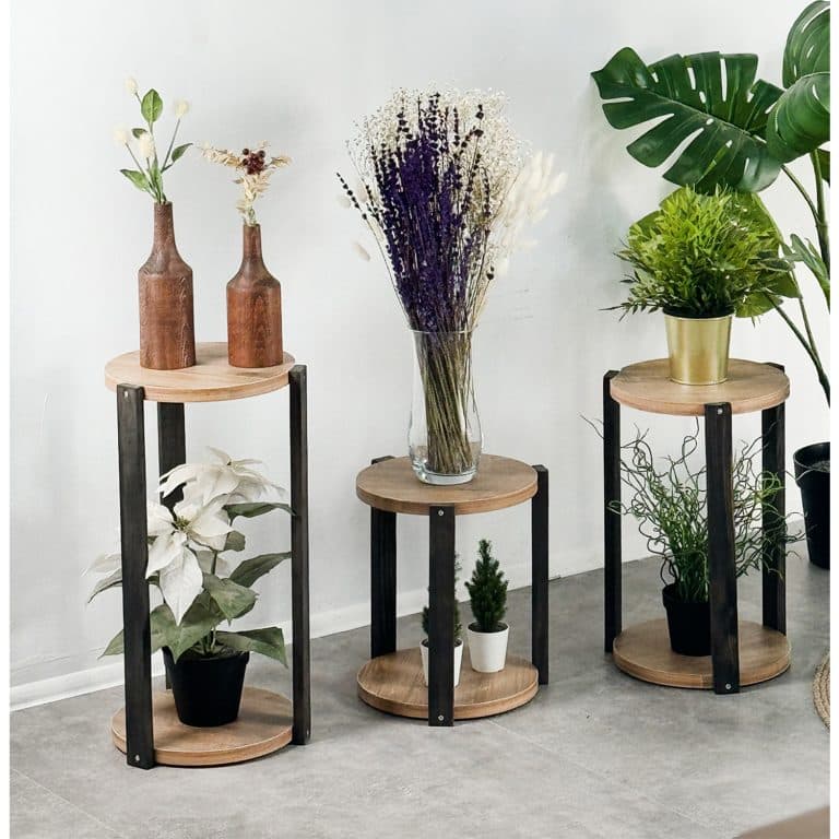 Saksı Standı 3lü Çiçek Rafı Sehpa Stand 2040 Saksı Standı 3lü Çiçek Rafı Sehpa Stand 2040 - Görsel 1