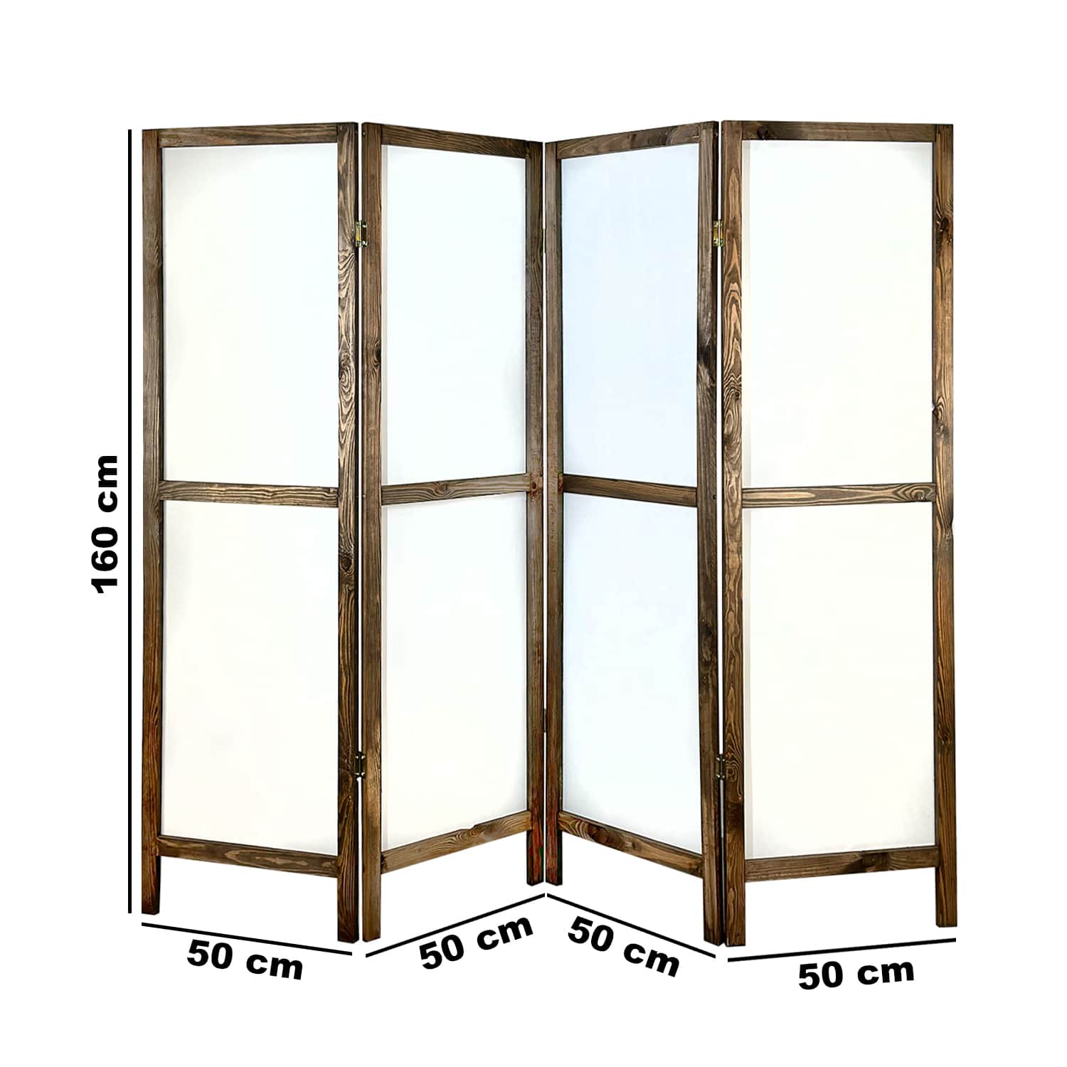 Ahşap 4 Kanat Paravan Panel Oda Ayırıcı Seperatör 5216