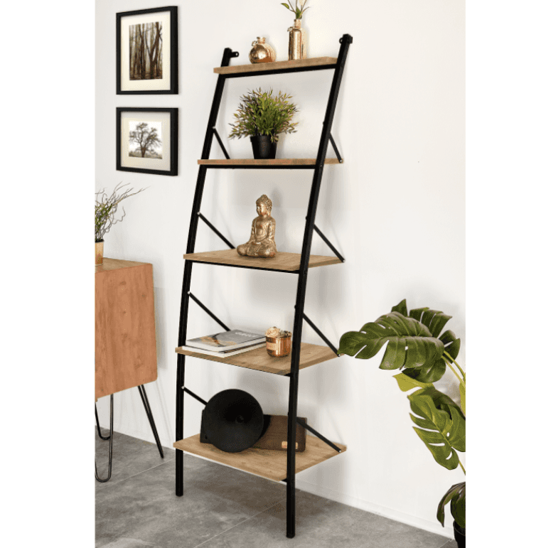 Metal Kitaplık Raf Dekoratif Dolap 5307