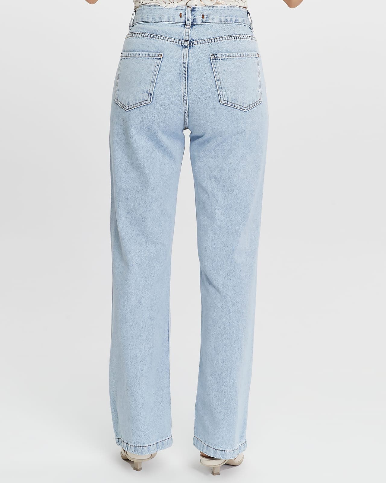 Vovikon KN Lazer Yırtık Kadın Buz Mavi Boyfriend Bol Paça Jean Pantolon Vovikon KN Lazer Yırtık Kadın Buz Mavi Boyfriend Bol Paça Jean Pantolon - Görsel 8