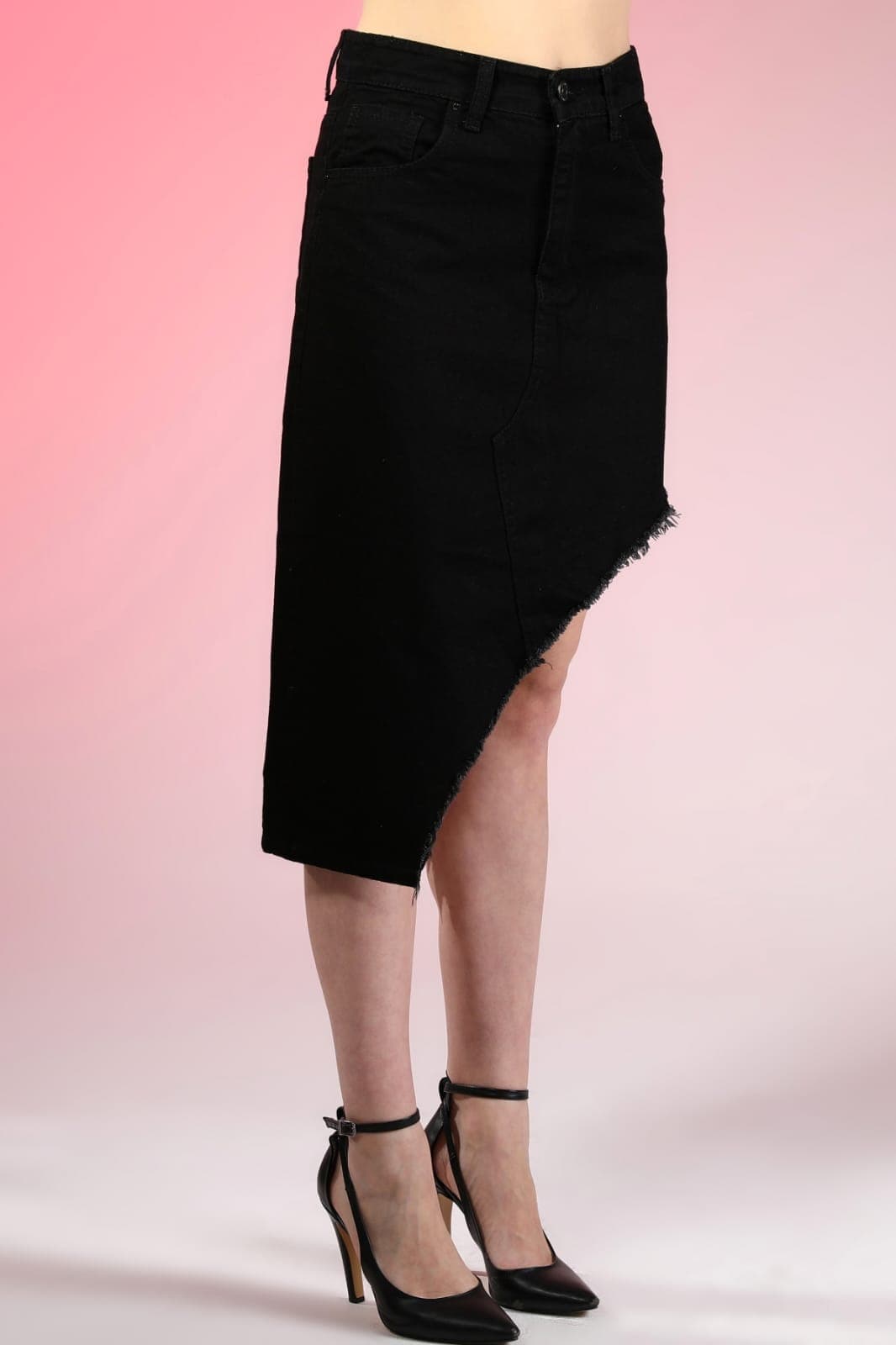 Vovikon KN Püsküllü Keten Siyah Asimetrik Kadın Etek Vovikon KN Püsküllü Keten Siyah Asimetrik Kadın Etek - Görsel 8