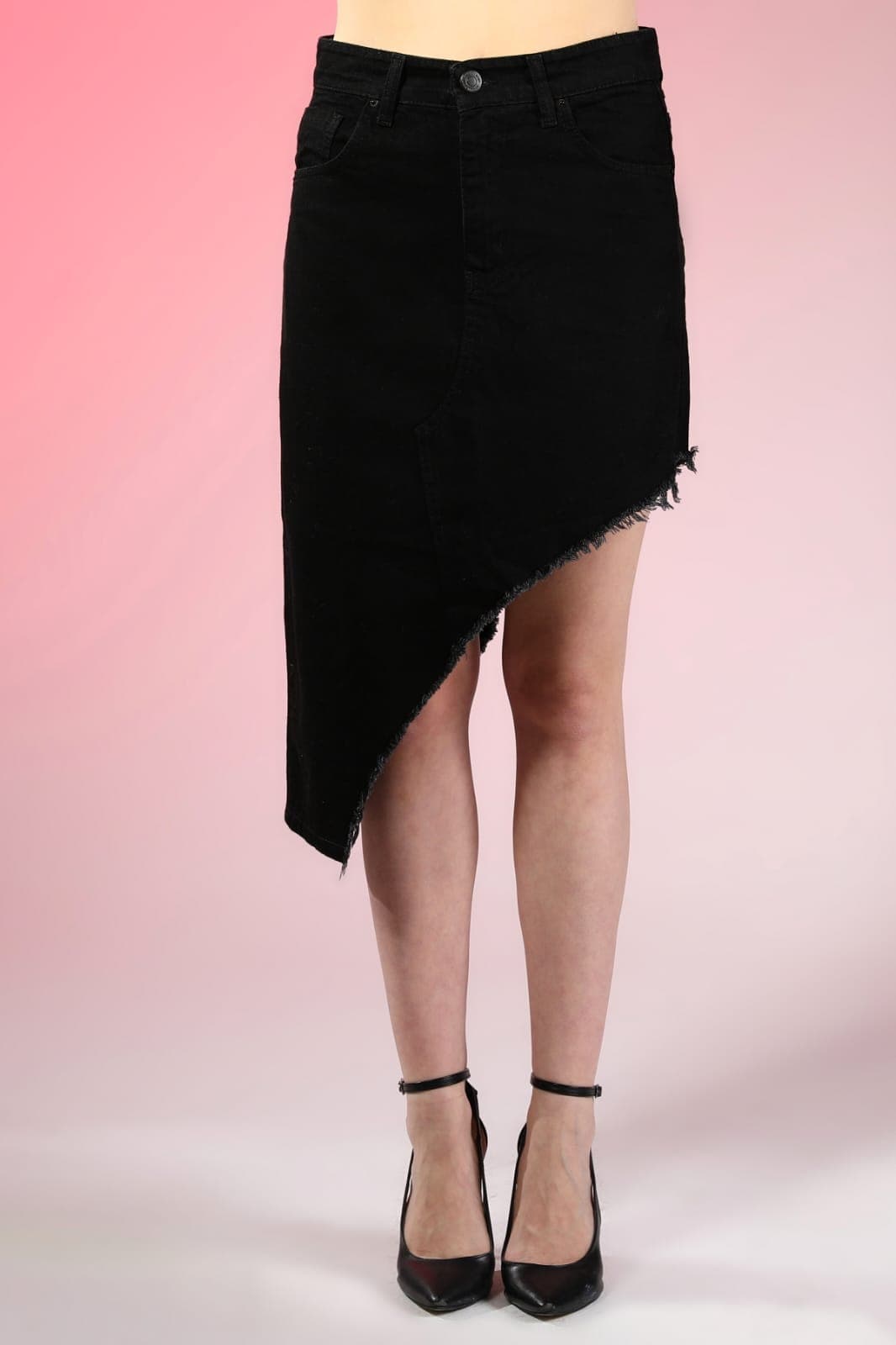 Vovikon KN Püsküllü Keten Siyah Asimetrik Kadın Etek Vovikon KN Püsküllü Keten Siyah Asimetrik Kadın Etek - Görsel 9