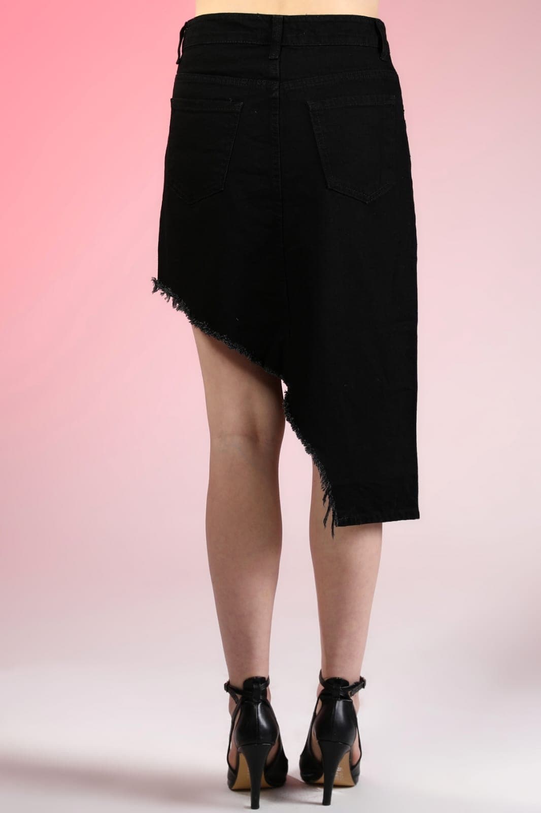 Vovikon KN Püsküllü Keten Siyah Asimetrik Kadın Etek Vovikon KN Püsküllü Keten Siyah Asimetrik Kadın Etek - Görsel 10