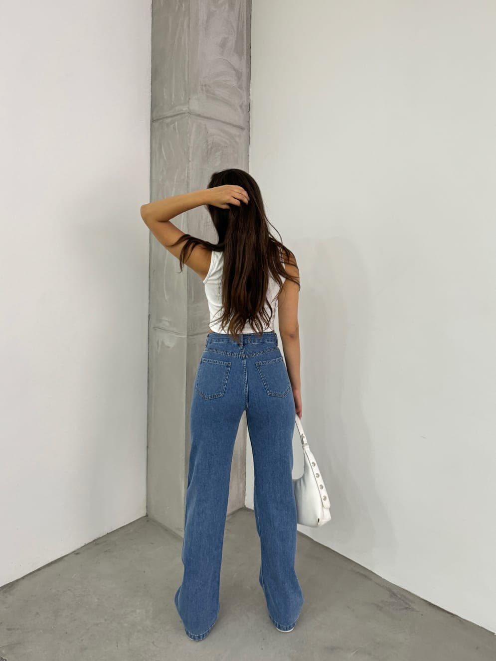 Vovikon KN Çift Diz Lazer Yırtık Bol Paça Mavi Kadın Boyfriend Jean Vovikon KN Çift Diz Lazer Yırtık Bol Paça Mavi Kadın Boyfriend Jean - Görsel 5