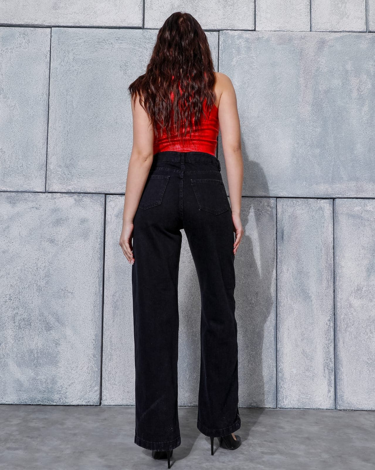 Vovikon KN Yan Fermuarlı Siyah Kadın Boyfriend Bol Paça Jean Vovikon KN Yan Fermuarlı Siyah Kadın Boyfriend Bol Paça Jean - Görsel 6